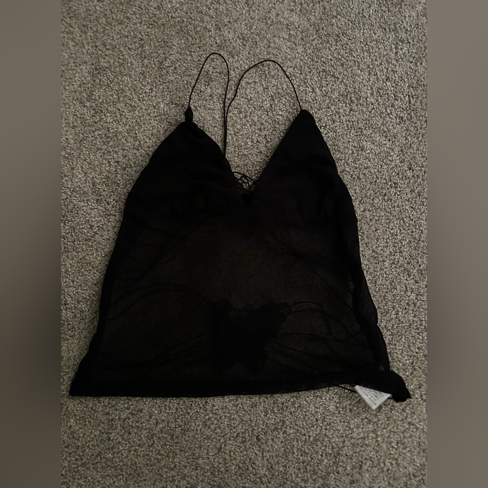 Butterfly crop top